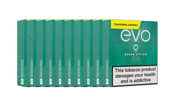 Ploom EVO Tobacco Sticks Green Option x 10 (Carton) (200 Sticks)