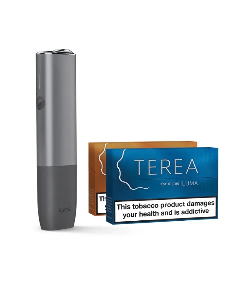 IQOS ILUMA Kit ONE - Pebble Grey & Two Packs of Terea