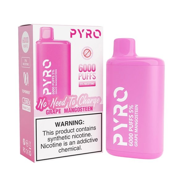 PYRO 6000 Puffs Grape Mangosteen