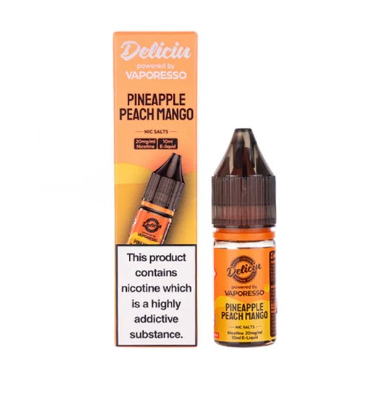 Pineapple Peach Mango Nic Salt E-Liquid by Vaporesso Deliciu V2 - Image 2